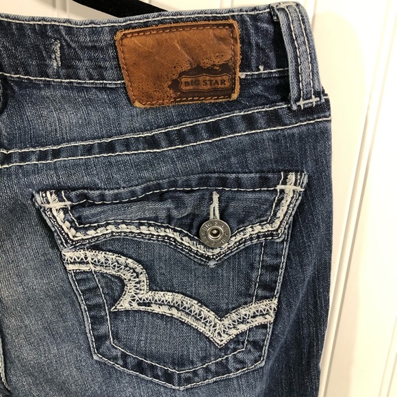 Big Star Maddie Straight Mid Rise Fit Jeans Women's Size 28 R - Picture 3 of 6